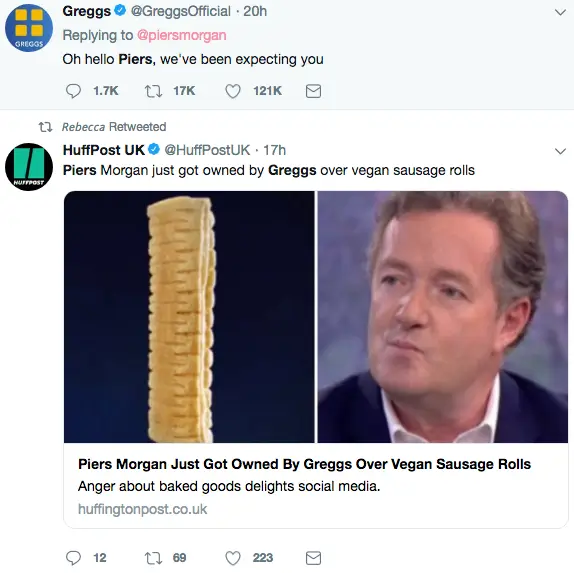 Greggs lanseringskampanj, seo