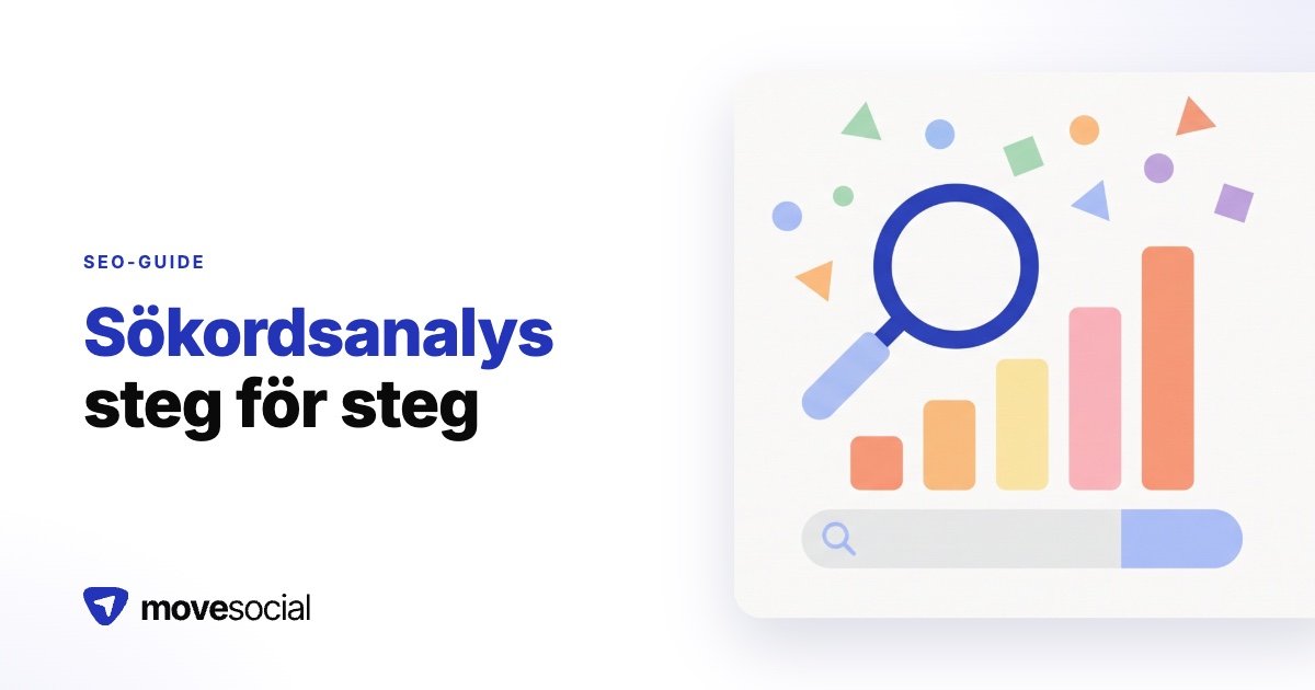 Så gör du en sökordsanalys steg för steg (gratis mall)
