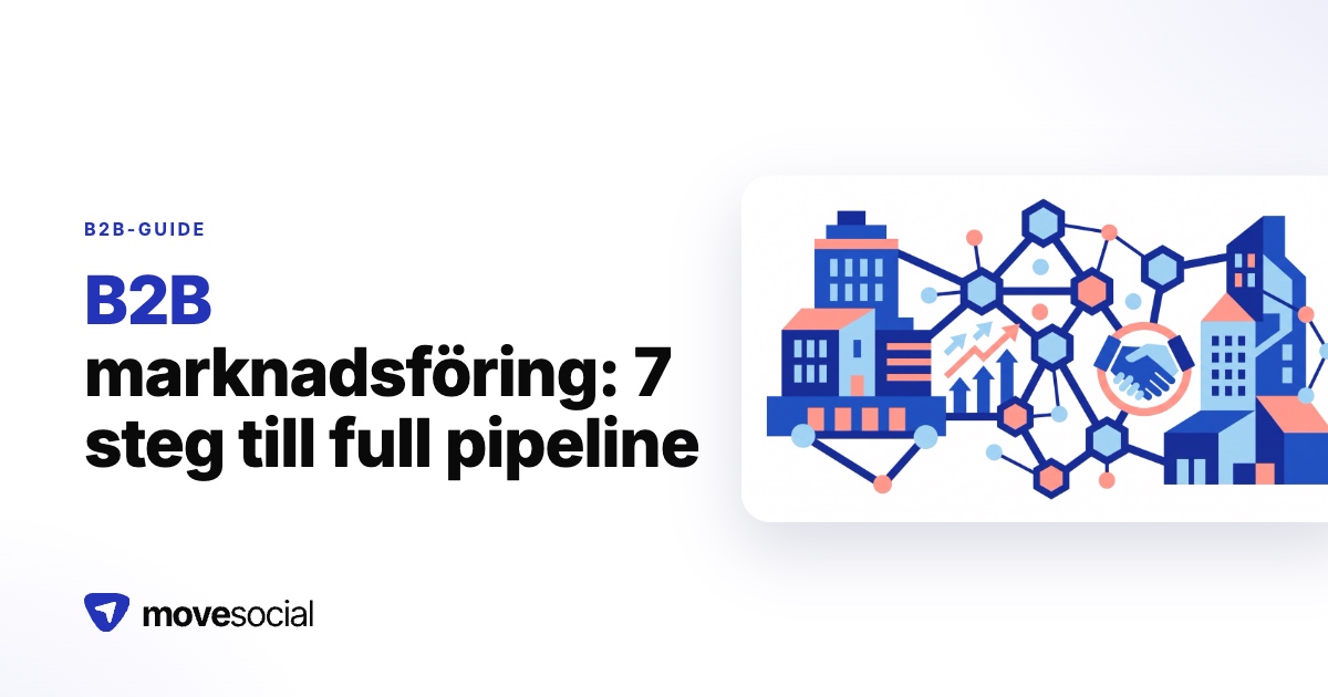 7 steg till b2b-marknadsföring som fyller din pipeline