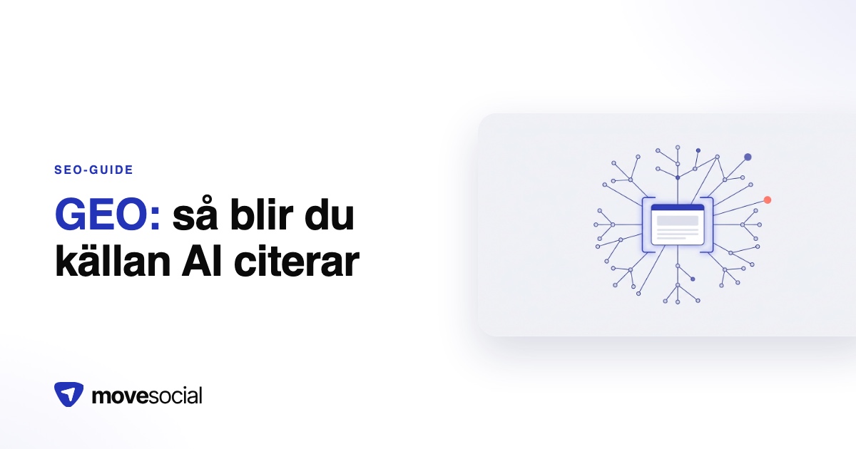 Generative engine optimization, så blir du källan ai citerar